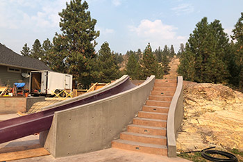 Concrete Stairs and Slide