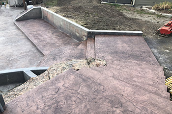 Stamped Concrete Stairs