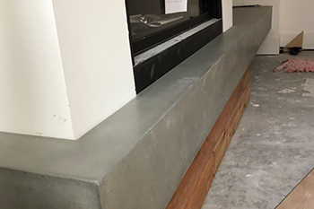 Concrete Fireplace Hearth 3